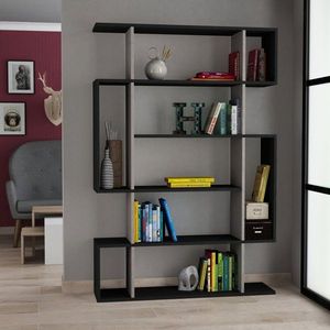 Knižnica Mito - Anthracite, Light Mocha vyobraziť
