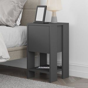 Nočný stolík Ema - Anthracite, Anthracite vyobraziť