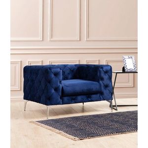 Kreslo ušiak Como - Navy Blue vyobraziť