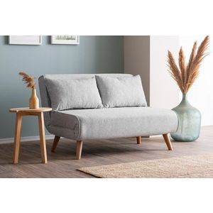 Dvojmiestna rozkladacia pohovka Folde 2-Seater - Teddy Fabric - Grey vyobraziť
