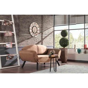 Dvojmiestna rozkladacia pohovka Genzo - Light Brown vyobraziť