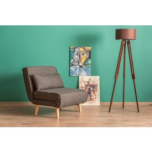 Rozkladacie kreslo Folde Single - Dark Grey vyobraziť
