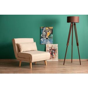 Rozkladacie kreslo Folde Single - Cream vyobraziť