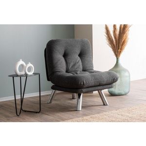 Rozkladacie kreslo Misa Small Solo - Dark Grey vyobraziť