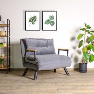 Rozkladacie kreslo Sando Single - Grey vyobraziť