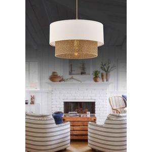 Luster Echo - Beige, White vyobraziť