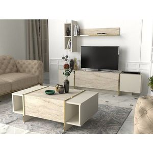 Konferenčný stolík Veyron - Travertine, Sandstone vyobraziť