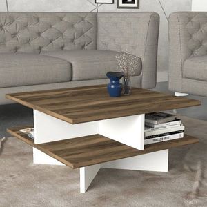 Konferenčný stolík Hamton - Walnut, White vyobraziť