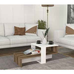 Konferenčný stolík Chain - White, Walnut vyobraziť