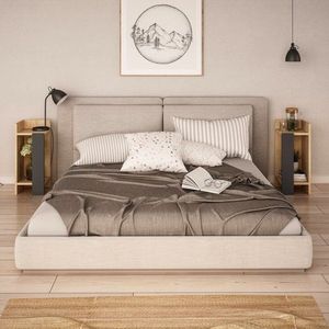 Nočný stolík Elos - Oak, Anthracite vyobraziť