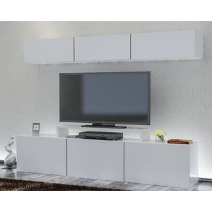 TV skrinka / Obývacia stena Line - White vyobraziť