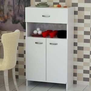 Viacúčelová skrinka Anı - White vyobraziť
