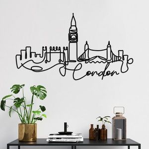 Dekoratívny kovový doplnok na stenu London vyobraziť