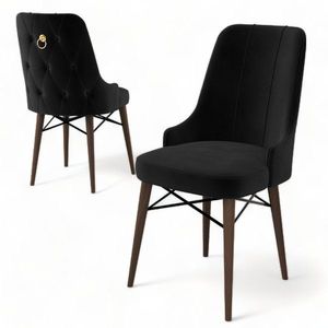 Súprava stoličiek (6 kusov) Pare - Black, Brown vyobraziť