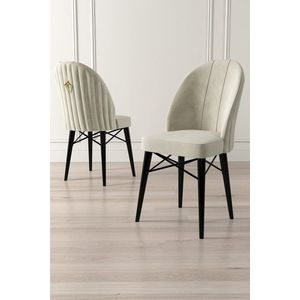 Súprava stoličiek (4 kusy) Ritim - Cream, Black vyobraziť