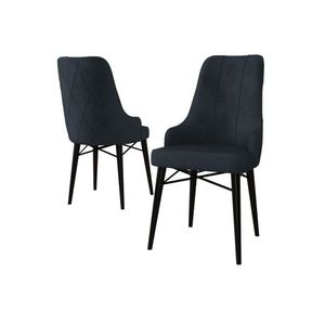 Súprava stoličiek (4 kusy) Neta - Anthracite, Black vyobraziť