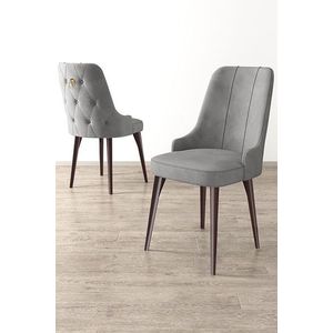 Súprava stoličiek (2 kusy) Newa - Grey, Brown vyobraziť