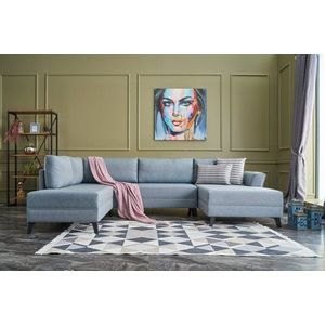 Rohová rozkladacia pohovka Eris - Blue vyobraziť