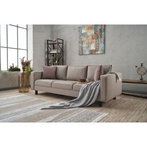 Trojmiestna pohovka Kale Linen - Cream vyobraziť