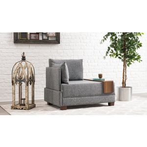 Kreslo / Jednomiestna pohovka Fly Armchair Left - Grey vyobraziť