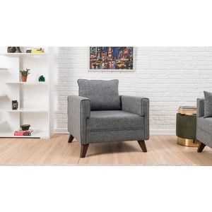 Kreslo / Jednomiestna pohovka Bella Armchair - Gey vyobraziť