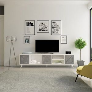 TV stolík Sinef - White , Anthracite vyobraziť
