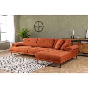 Rohová sedacia súprava / Rohová pohovka Mustang Small Right - Orange vyobraziť