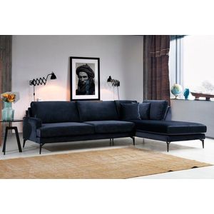Rohová sedacia súprava / Rohová pohovka Papira Corner Right (L3+Chl) - Navy Blue vyobraziť