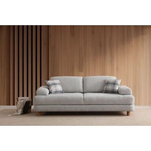 Trojmiestna rozkladacia pohovka Nice 3 Seater - Cream, Blue vyobraziť