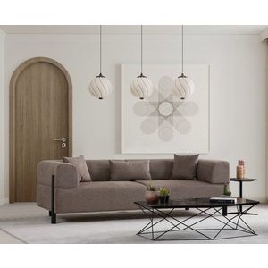 Trojmiestna pohovka Gio 3 Seater - Brown vyobraziť