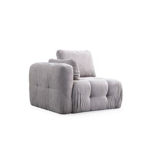 Kreslo / Jednomiestna pohovka Amaris L1 - Light Grey vyobraziť