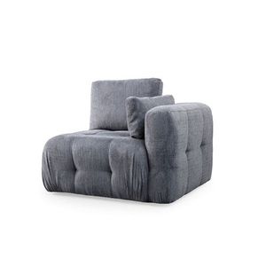 Kreslo / Jednomiestna pohovka Amaris 1R - Grey vyobraziť