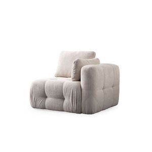 Kreslo / Jednomiestna pohovka Amaris 1R - Beige vyobraziť