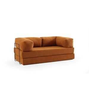 Dvojmiestna rozkladacia pohovka Via Con - Orange vyobraziť