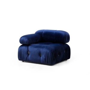 Kreslo / Jednomiestna pohovka Bubble L1 - Velvet Blue vyobraziť