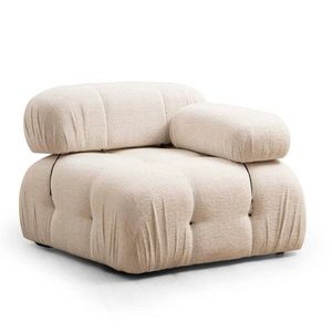 Kreslo / Jednomiestna pohovka Bubble 1R - Cream Bouclette vyobraziť