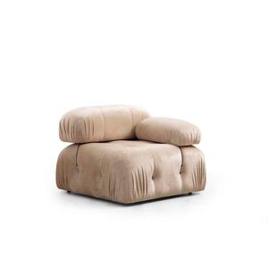 Kreslo / Jednomiestna pohovka Bubble 1R - Cream vyobraziť