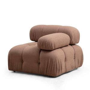 Kreslo / Jednomiestna pohovka Bubble 1R - Brown Bouclette vyobraziť