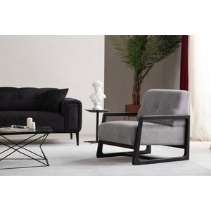 Kreslo ušiak Athena Bergere - Light Grey vyobraziť