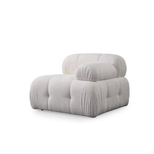 Kreslo / Jednomiestna pohovka Petite 1R - White vyobraziť