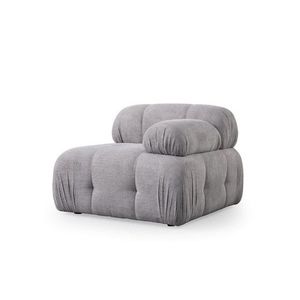 Kreslo / Jednomiestna pohovka Petite 1R - Light Grey vyobraziť