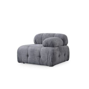 Kreslo / Jednomiestna pohovka Petite 1R - Grey vyobraziť