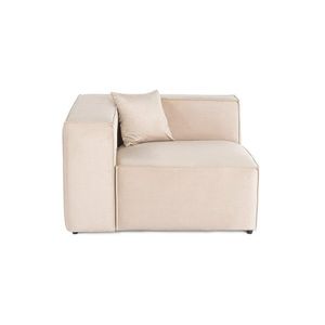 Kreslo / Jednomiestna pohovka Lora L1 - Cream vyobraziť