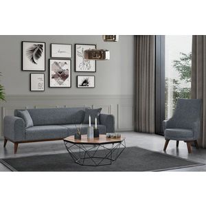 Kreslo ušiak Cofi - Light Grey vyobraziť