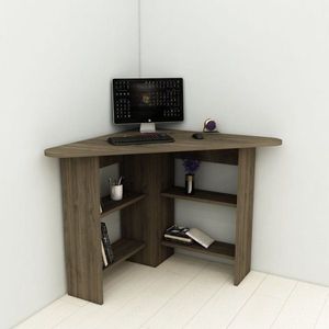 Písací stôl Corner - Walnut vyobraziť