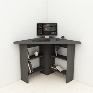 Písací stôl Corner - Anthracite vyobraziť