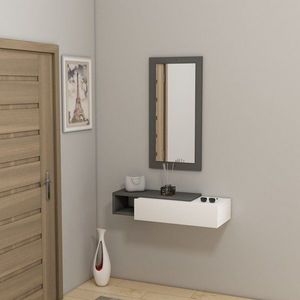 Príborník Vien - Anthracite, White vyobraziť