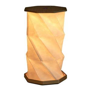 Hnedá svetelná dekorácia na USB ø 12 cm Twist Hexagon – Gingko vyobraziť