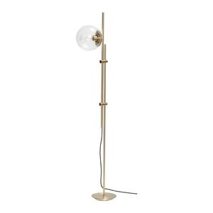 Stojacia lampa v mosadznej farbe so skleneným tienidlom (výška 147 cm) Bubble – Hübsch vyobraziť