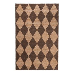 Hnedý/v prírodnej farbe ručne tkaný koberec s prímesou juty 160x230 cm Effie Diamond – Flair Rugs vyobraziť